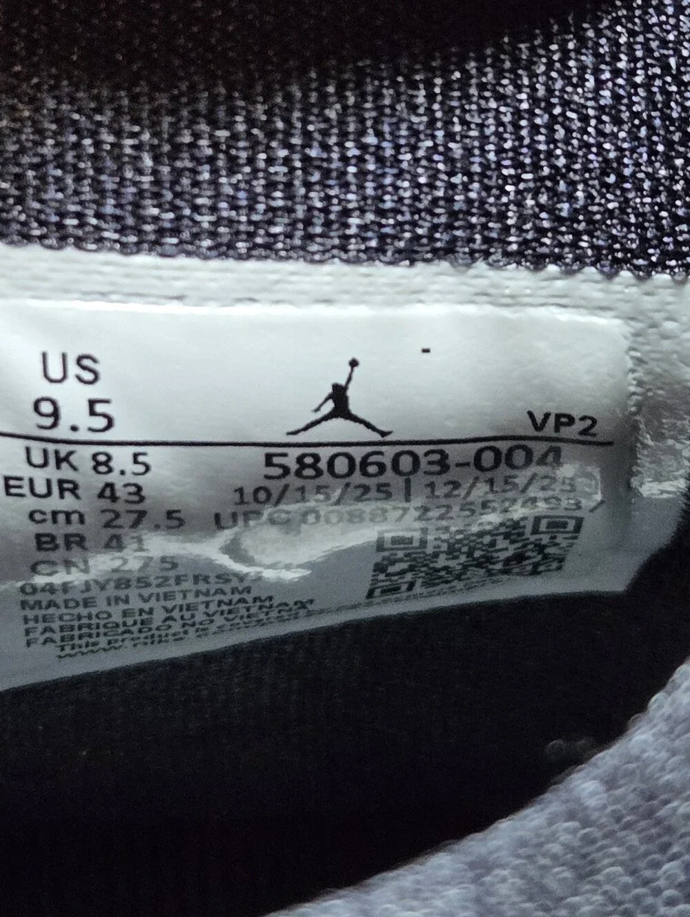 Air Jordan Son of Mars Low Cement Grey Gym Red Shoes 580603 004 Men's 9.5 NEW